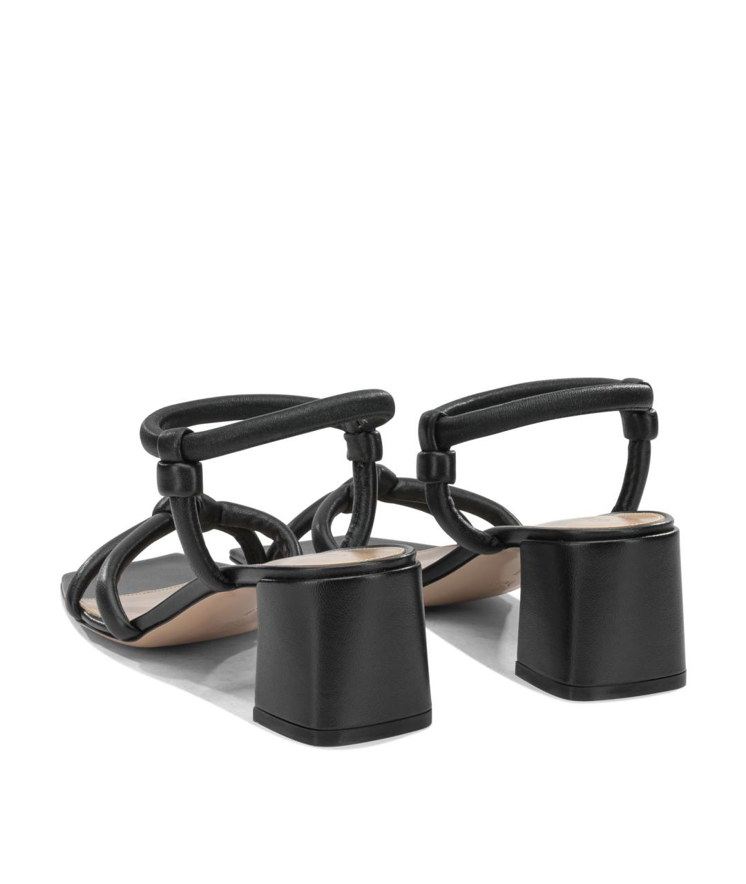 GIANVITO ROSSI Черные кожаные босоножки, фото 4