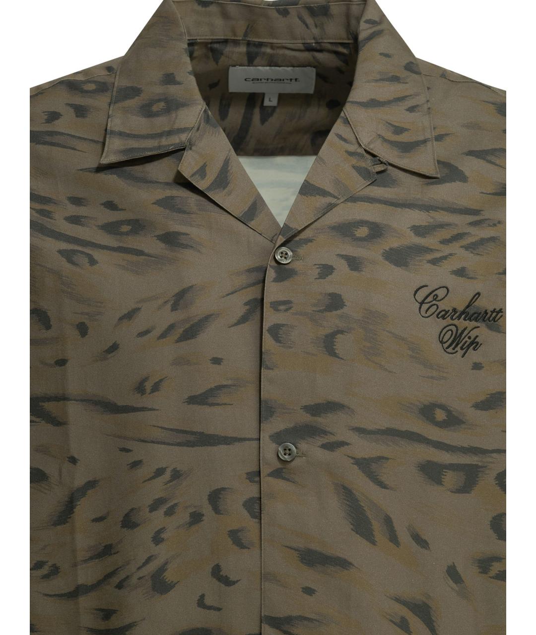 CARHARTT WIP Зеленая хлопко-лиоцелловая кэжуал рубашка, фото 3