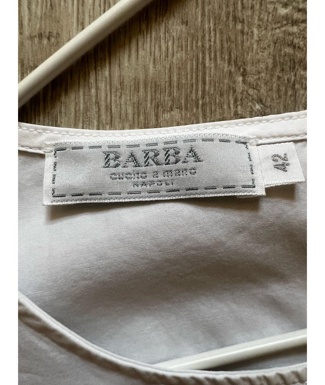 BARBA Белая хлопковая футболка, фото 6