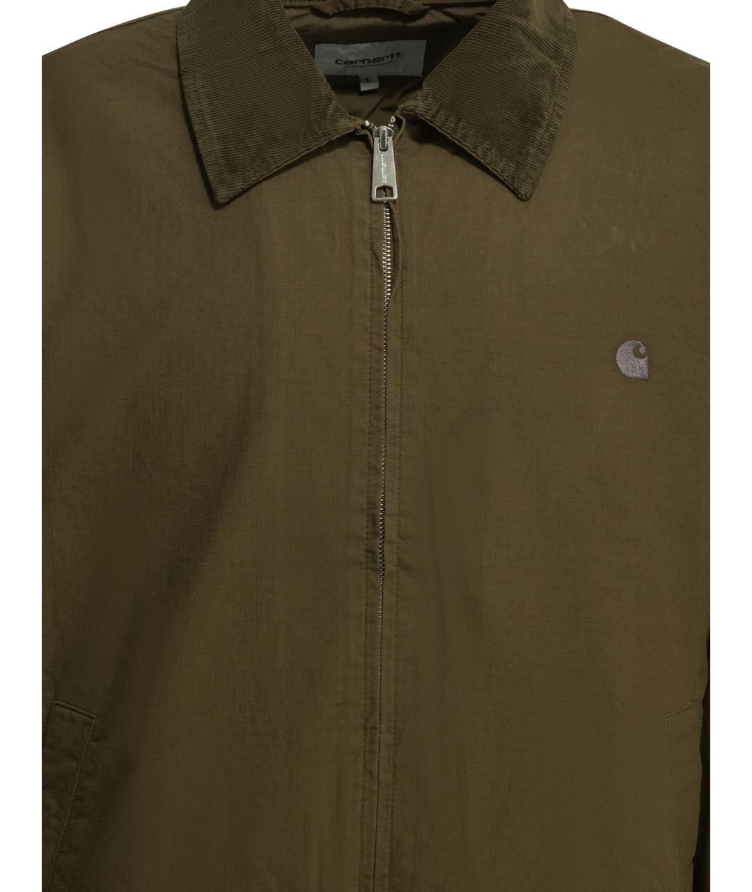 CARHARTT WIP Зеленая хлопковая куртка, фото 3