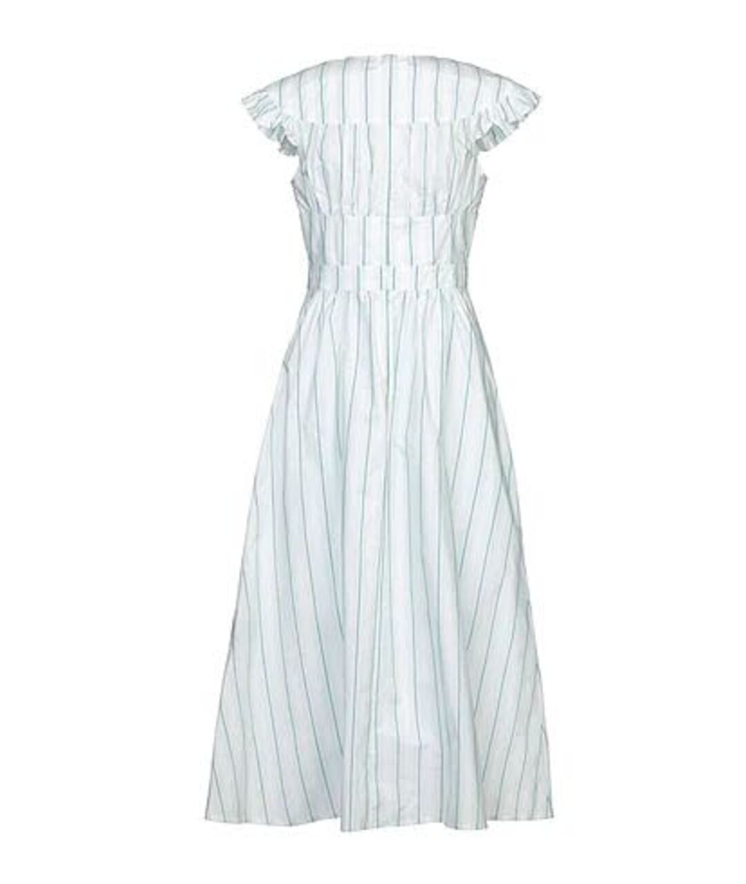 CALVIN KLEIN 205W39NYC Белое шелковое повседневное платье, фото 2