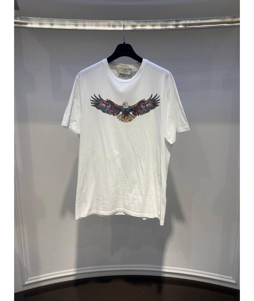 ETRO Белая хлопковая футболка, фото 2