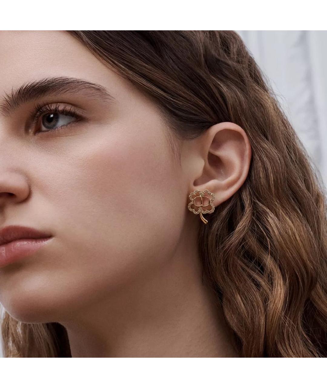 CHRISTIAN DIOR Золотые серьги, фото 2