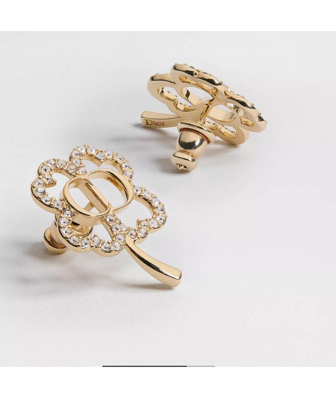 CHRISTIAN DIOR Золотые серьги, фото 3