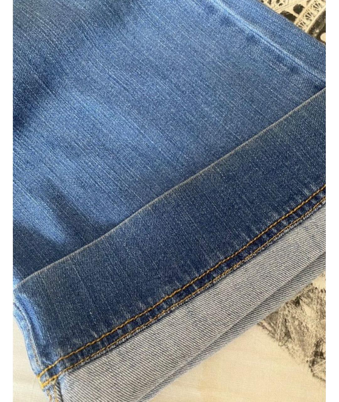 ZADIG & VOLTAIRE Голубые хлопковые джинсы клеш, фото 6