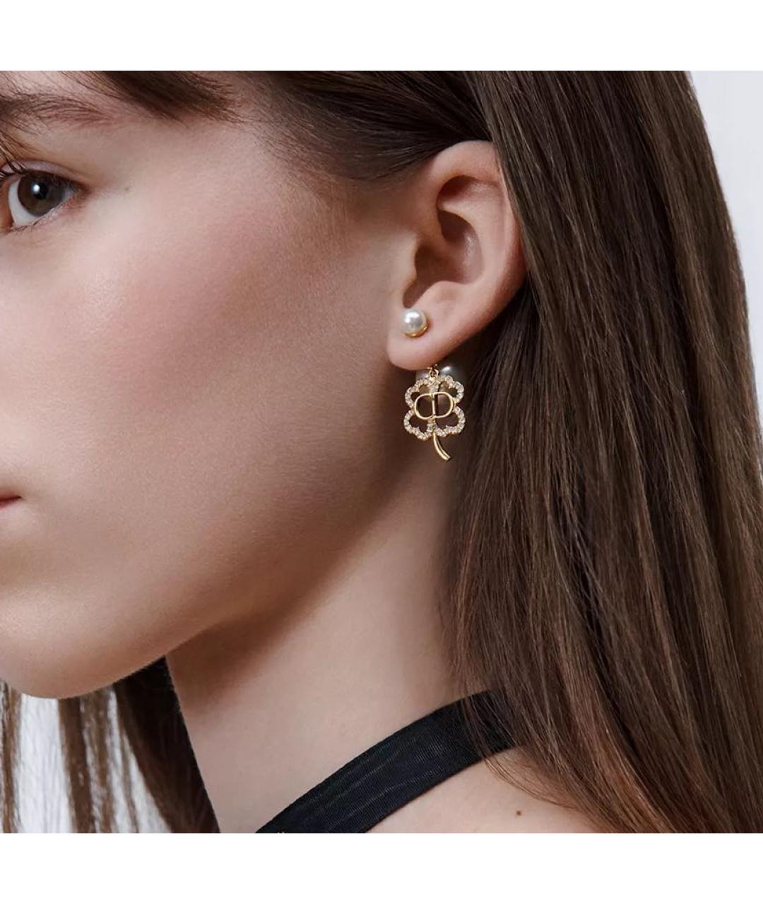 CHRISTIAN DIOR Золотые серьги, фото 2