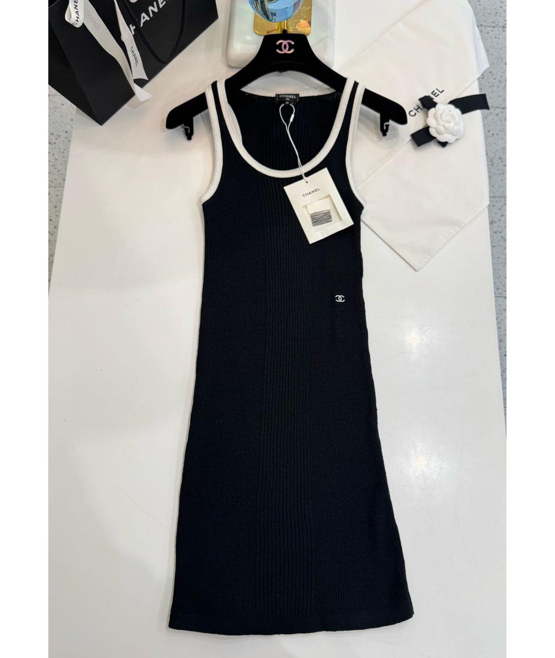 CHANEL Черное повседневное платье, фото 8