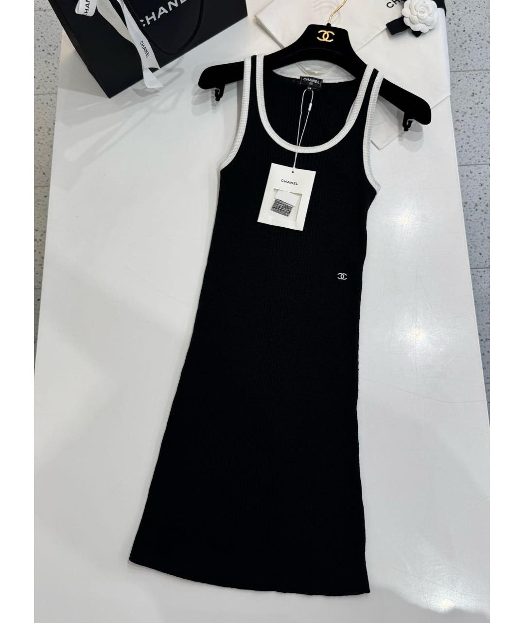 CHANEL Черное повседневное платье, фото 4
