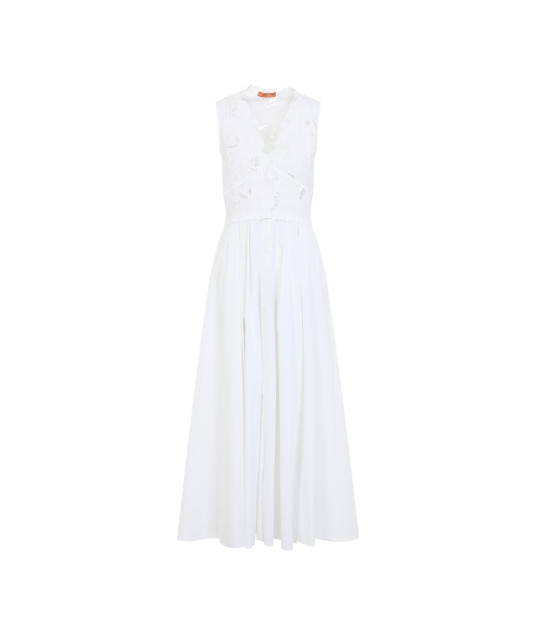ERMANNO SCERVINO Белое хлопковое повседневное платье, фото 1