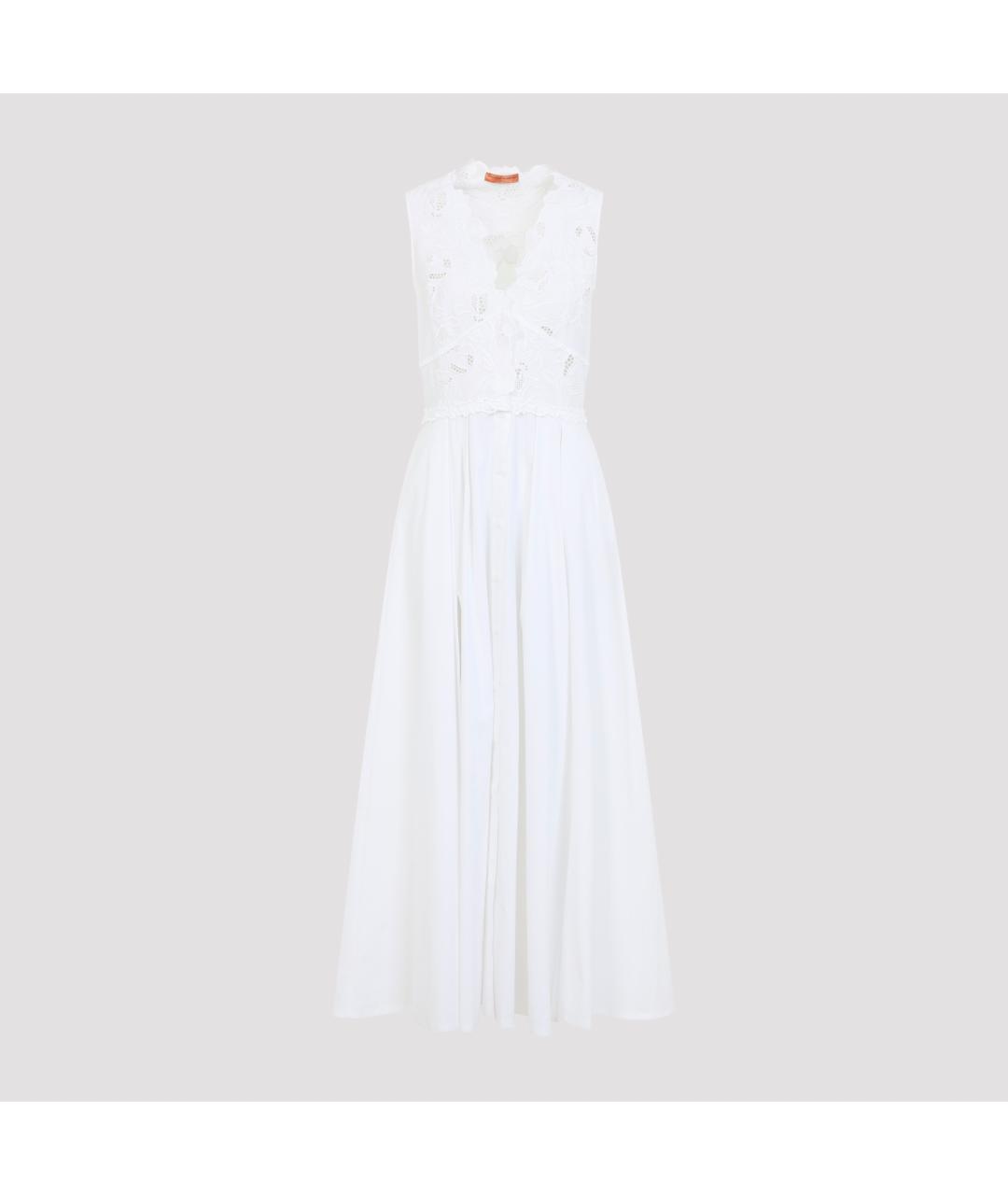 ERMANNO SCERVINO Белое хлопковое повседневное платье, фото 3