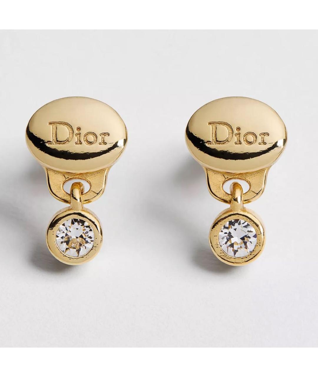 CHRISTIAN DIOR Золотые серьги, фото 3