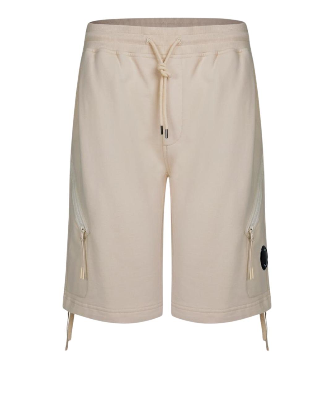 CP COMPANY Бежевые хлопковые шорты, фото 1