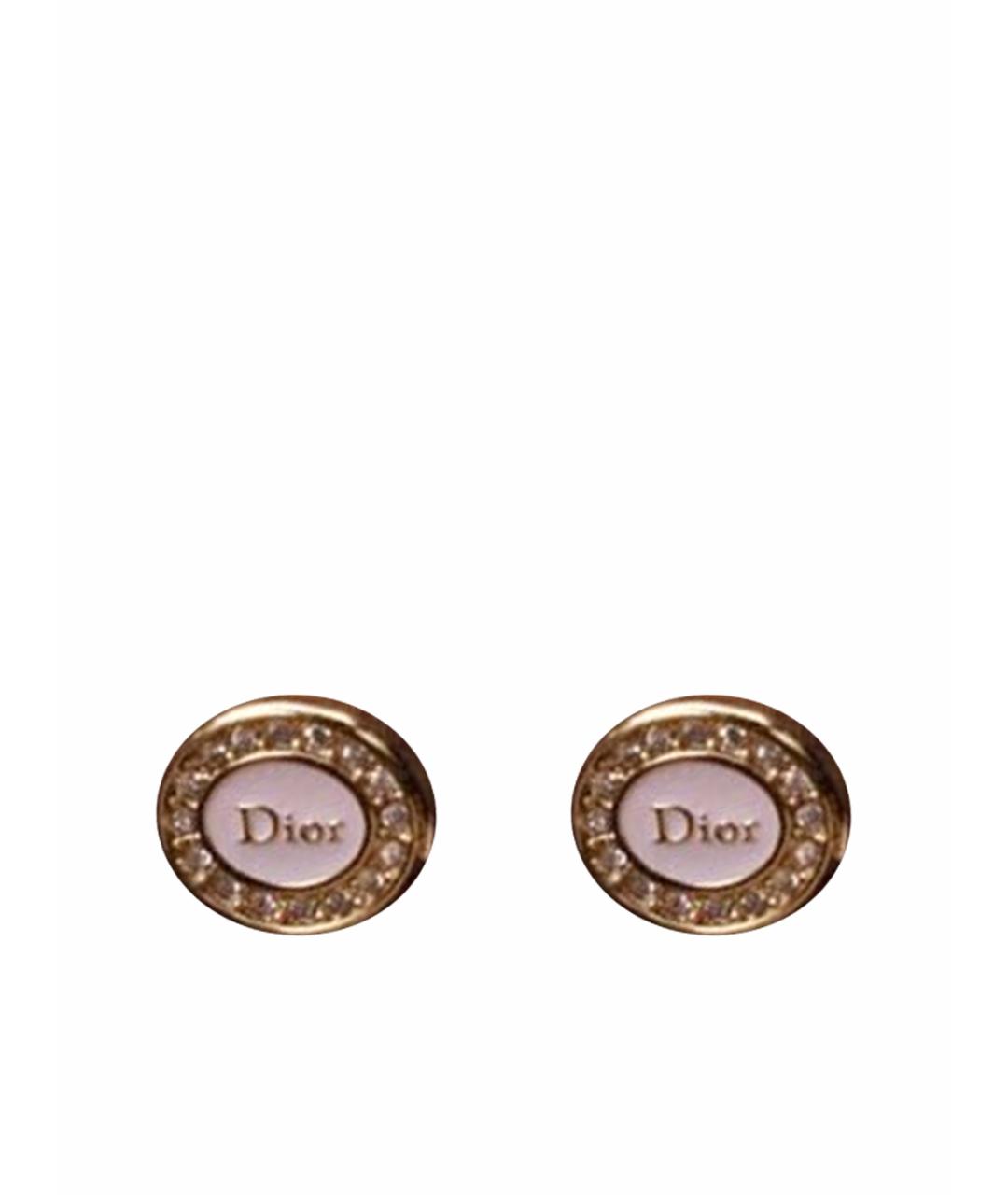 CHRISTIAN DIOR Розовые серьги, фото 1