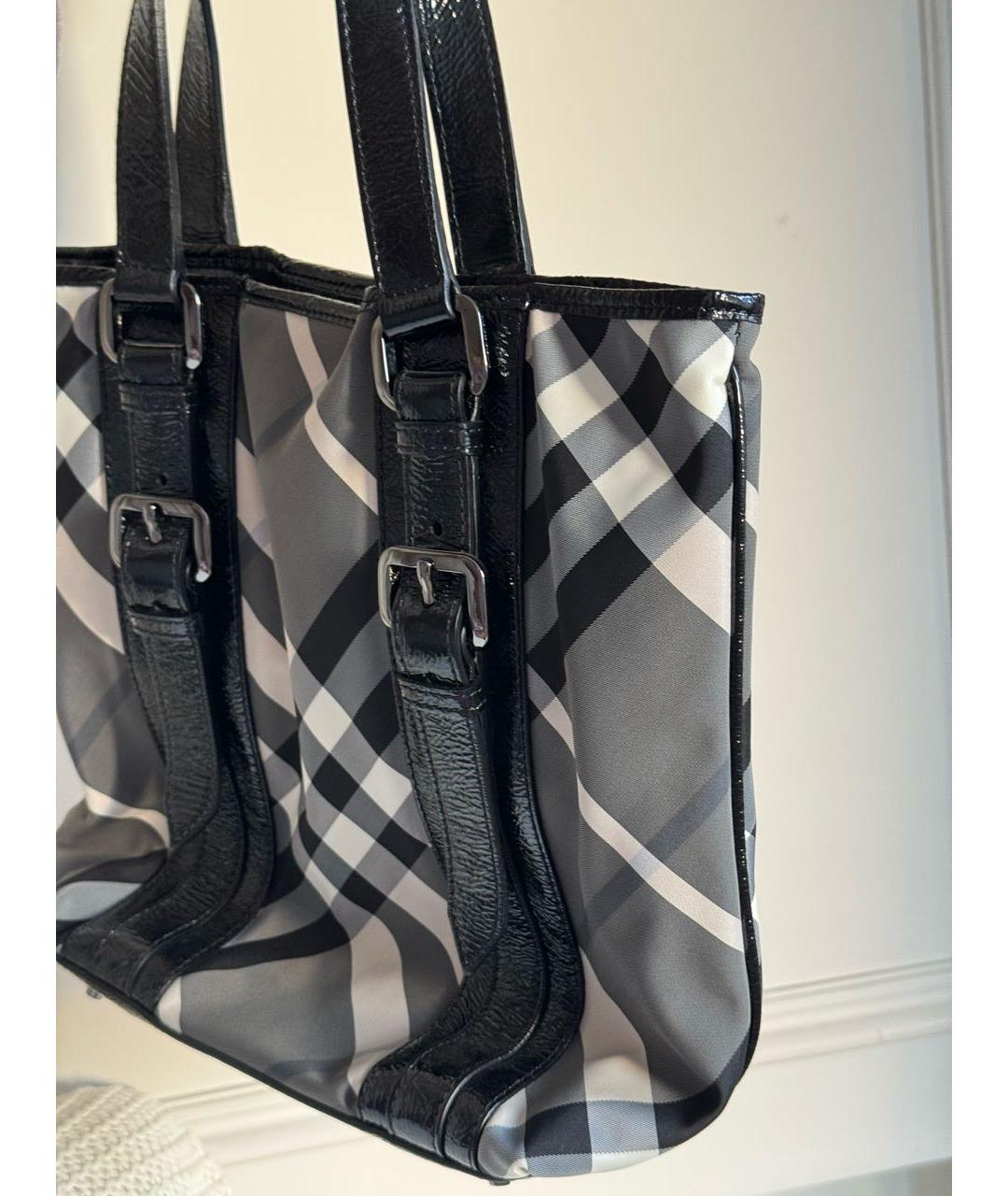 BURBERRY Черная сумка тоут, фото 2