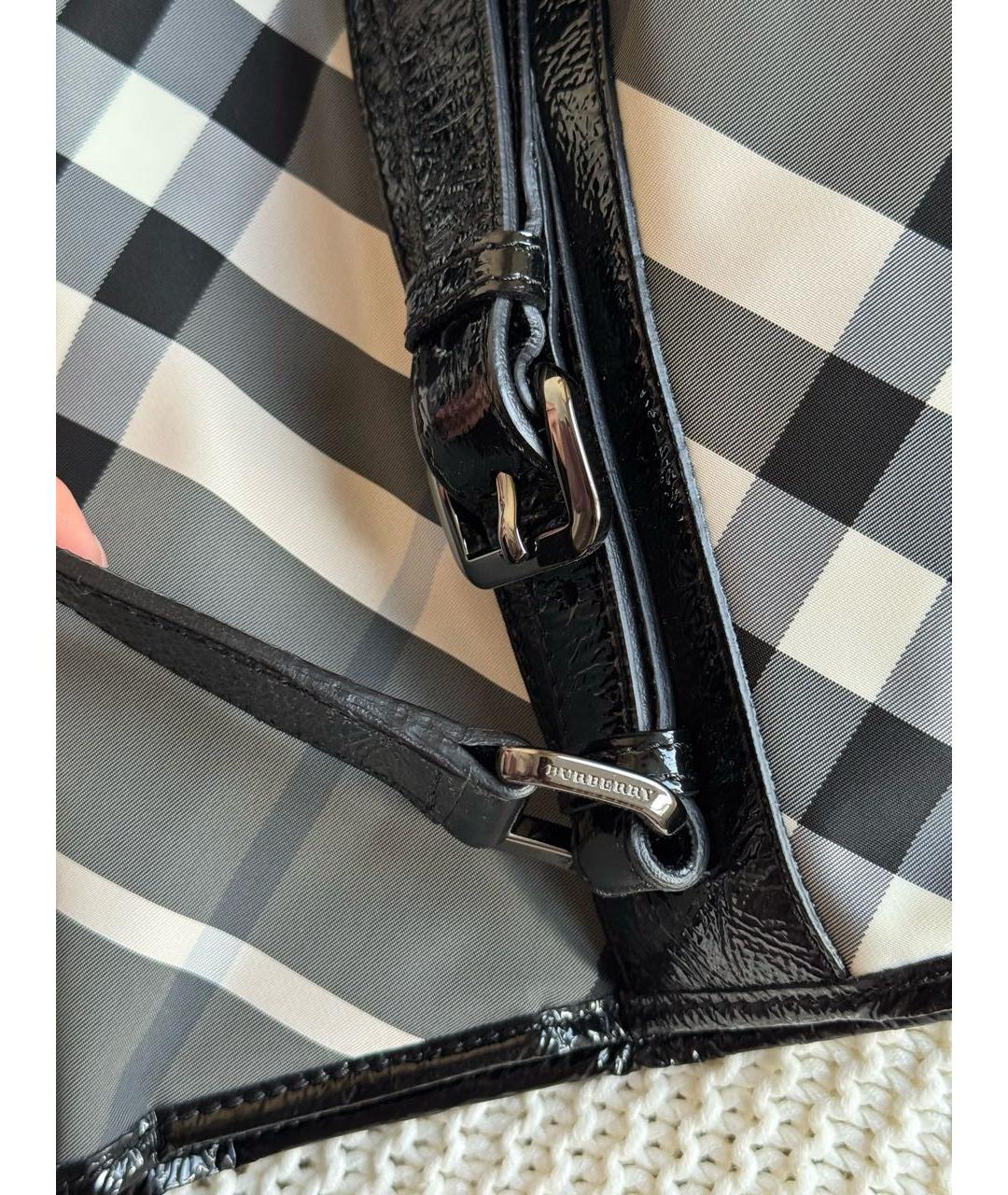 BURBERRY Черная сумка тоут, фото 5