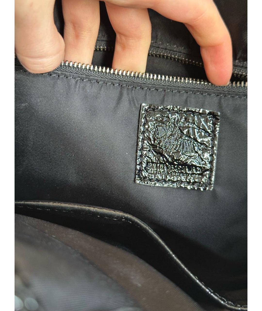 BURBERRY Черная сумка тоут, фото 7