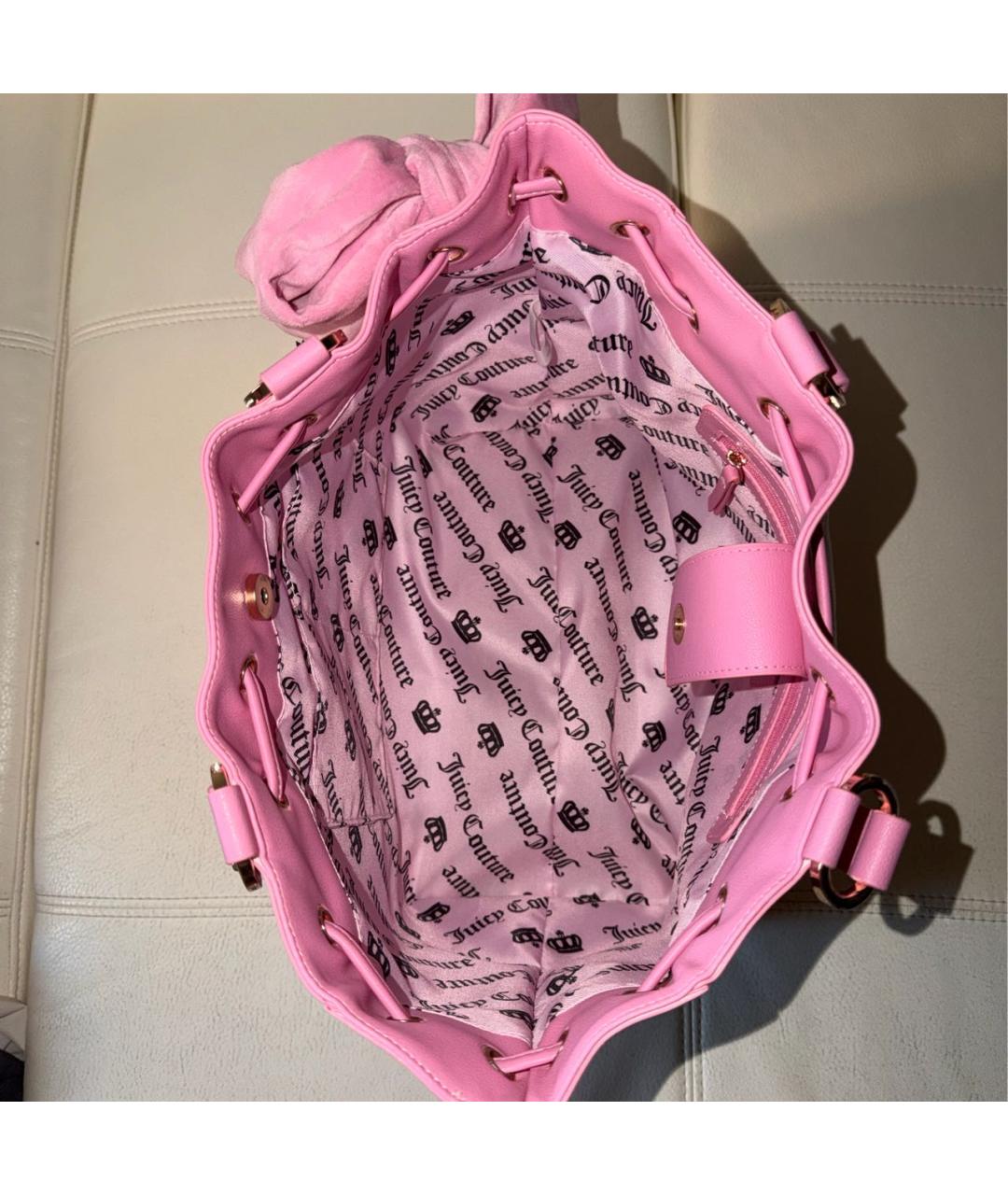 JUICY COUTURE Розовая сумка тоут, фото 6