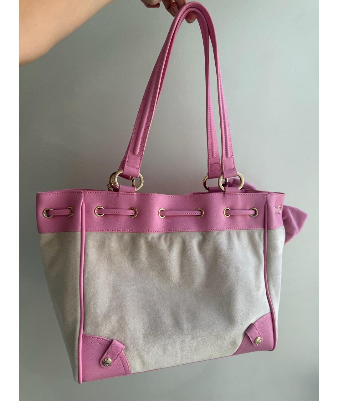 JUICY COUTURE Розовая сумка тоут, фото 3