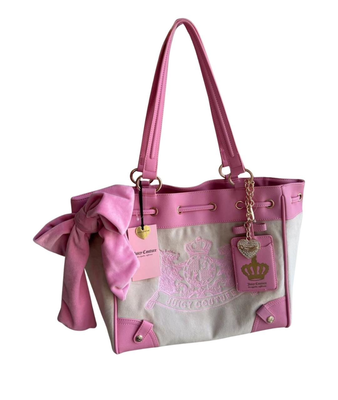 JUICY COUTURE Розовая сумка тоут, фото 1