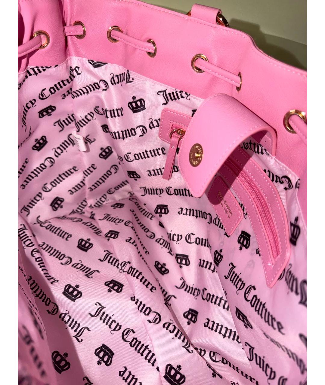 JUICY COUTURE Розовая сумка тоут, фото 4