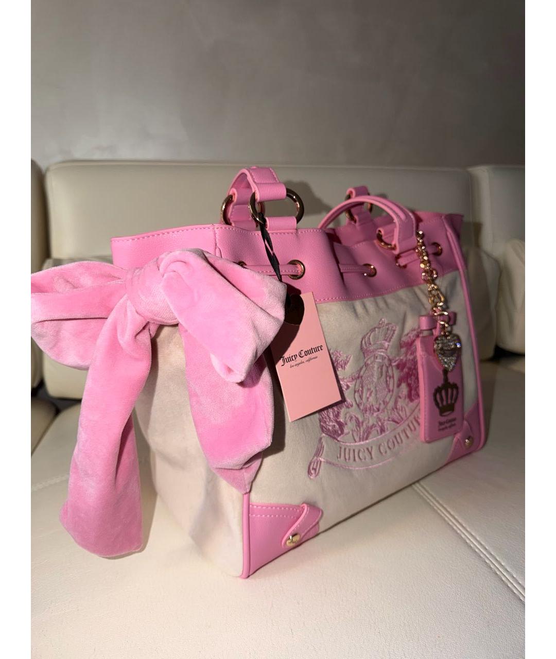 JUICY COUTURE Розовая сумка тоут, фото 2