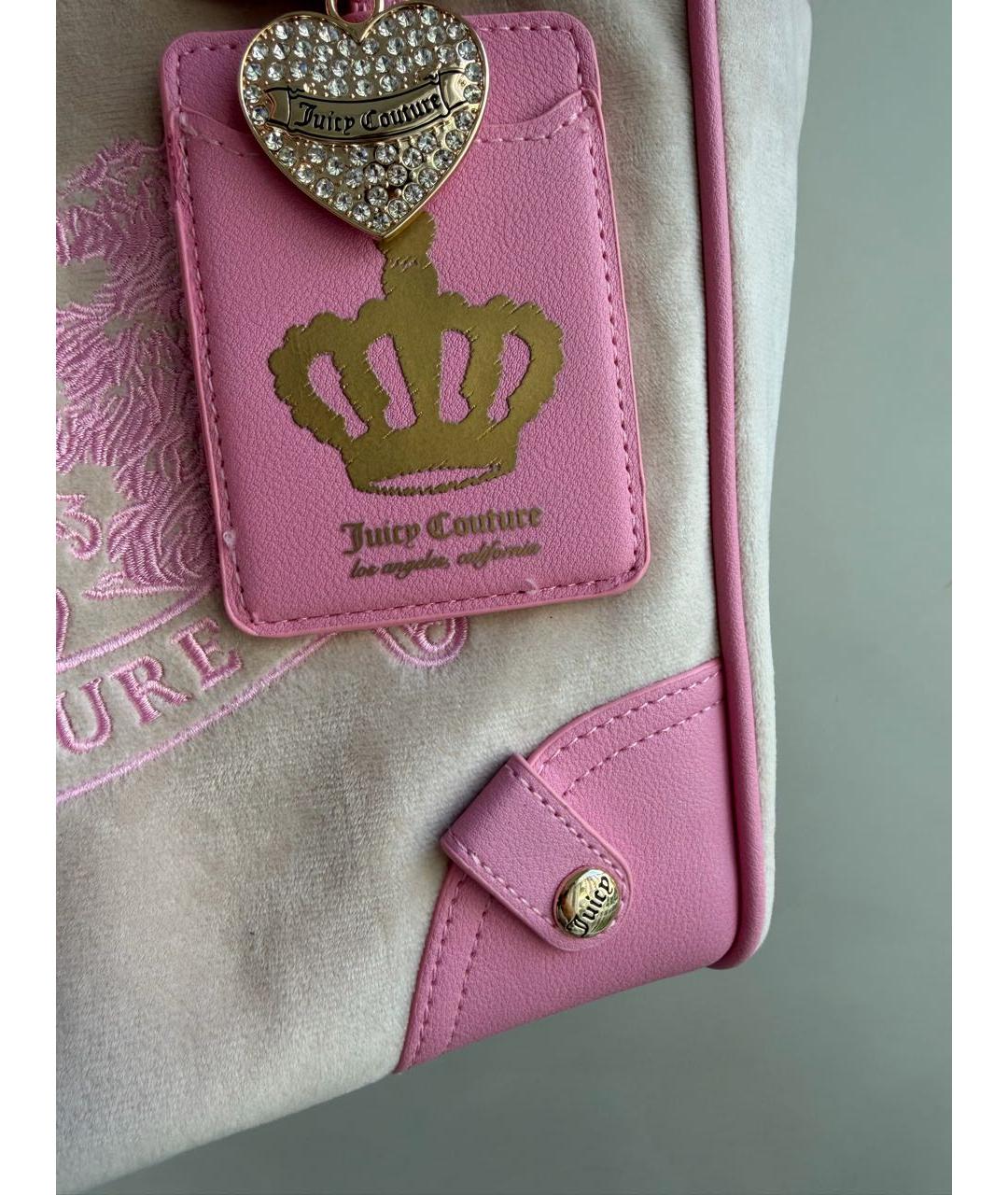 JUICY COUTURE Розовая сумка тоут, фото 7