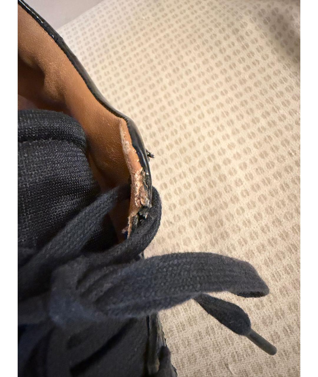 JIMMY CHOO Черные текстильные кроссовки, фото 7