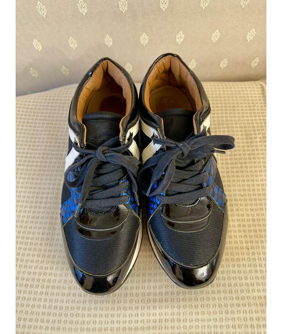 JIMMY CHOO Черные текстильные кроссовки, фото 2