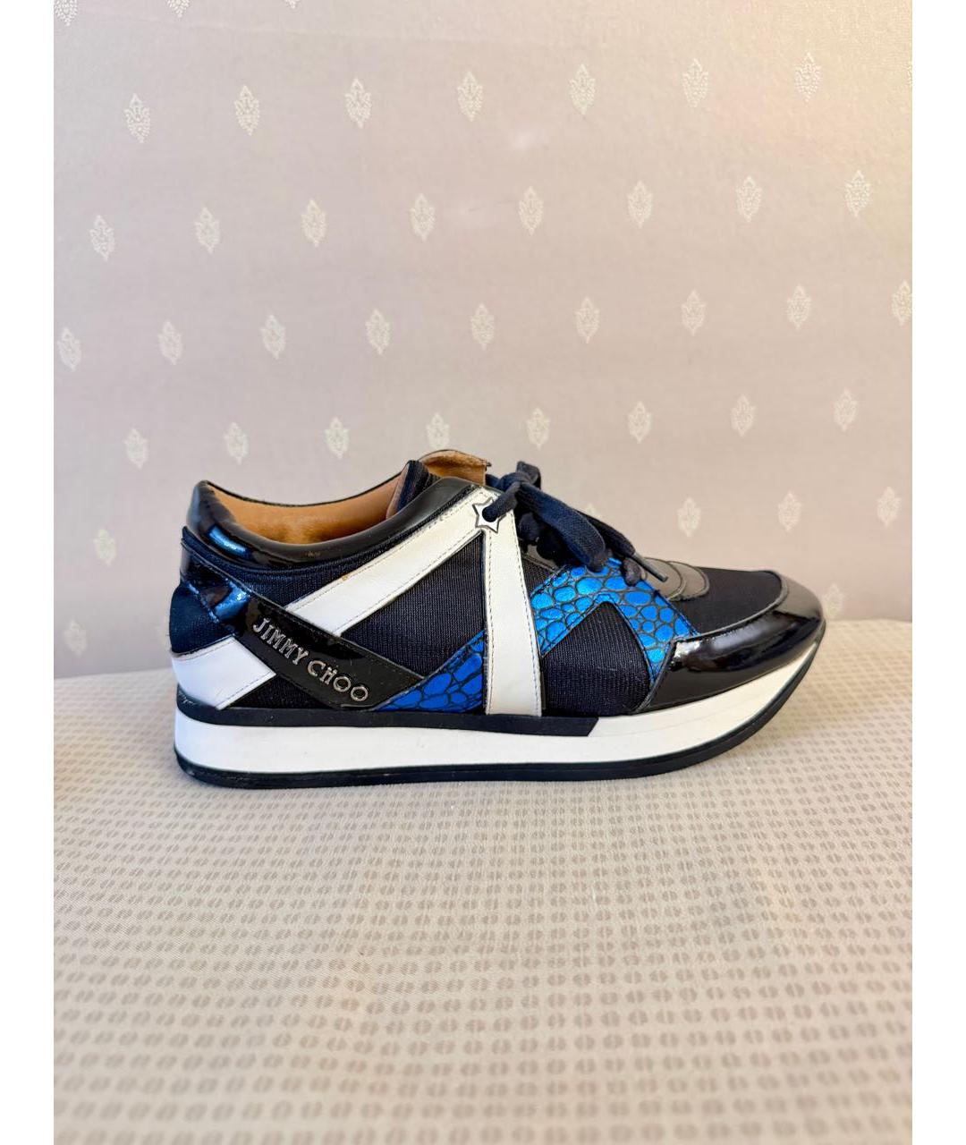 JIMMY CHOO Черные текстильные кроссовки, фото 9