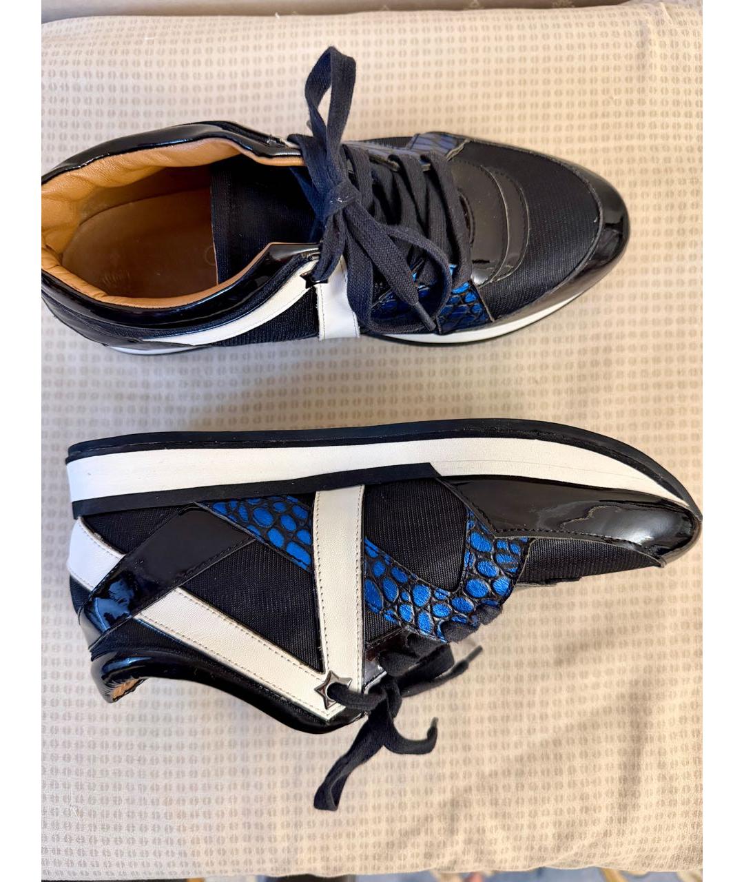 JIMMY CHOO Черные текстильные кроссовки, фото 6