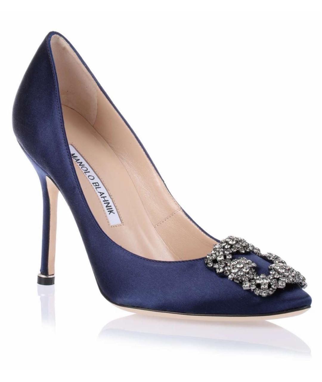 MANOLO BLAHNIK Темно-синие туфли, фото 2