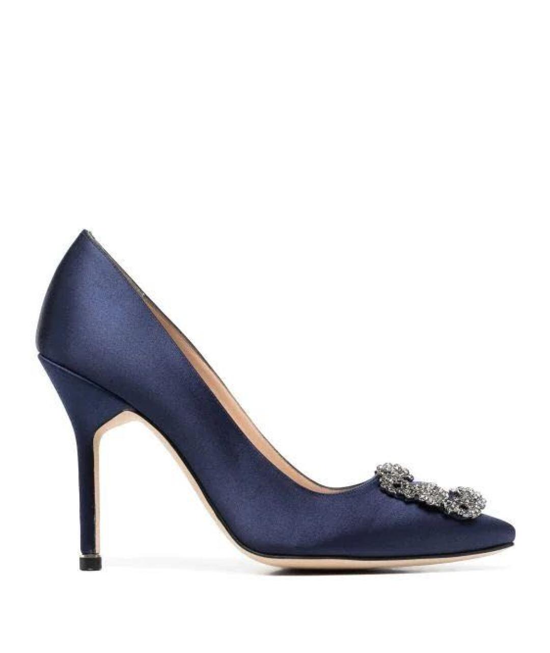MANOLO BLAHNIK Темно-синие туфли, фото 9