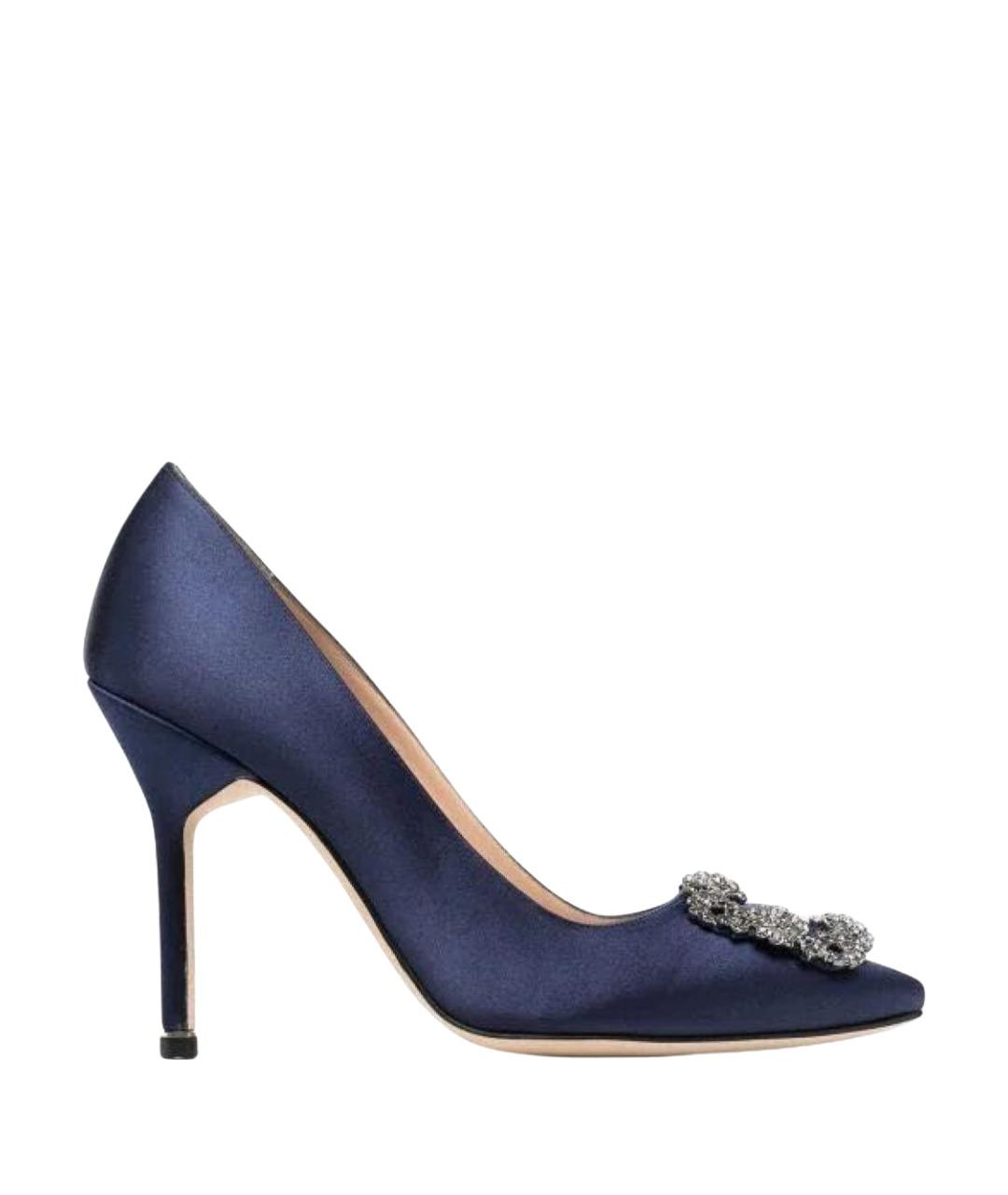 MANOLO BLAHNIK Темно-синие туфли, фото 1