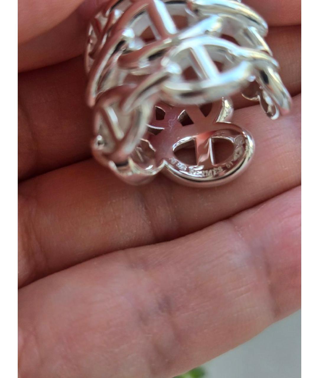HERMES Серебряное серебряное кольцо, фото 3
