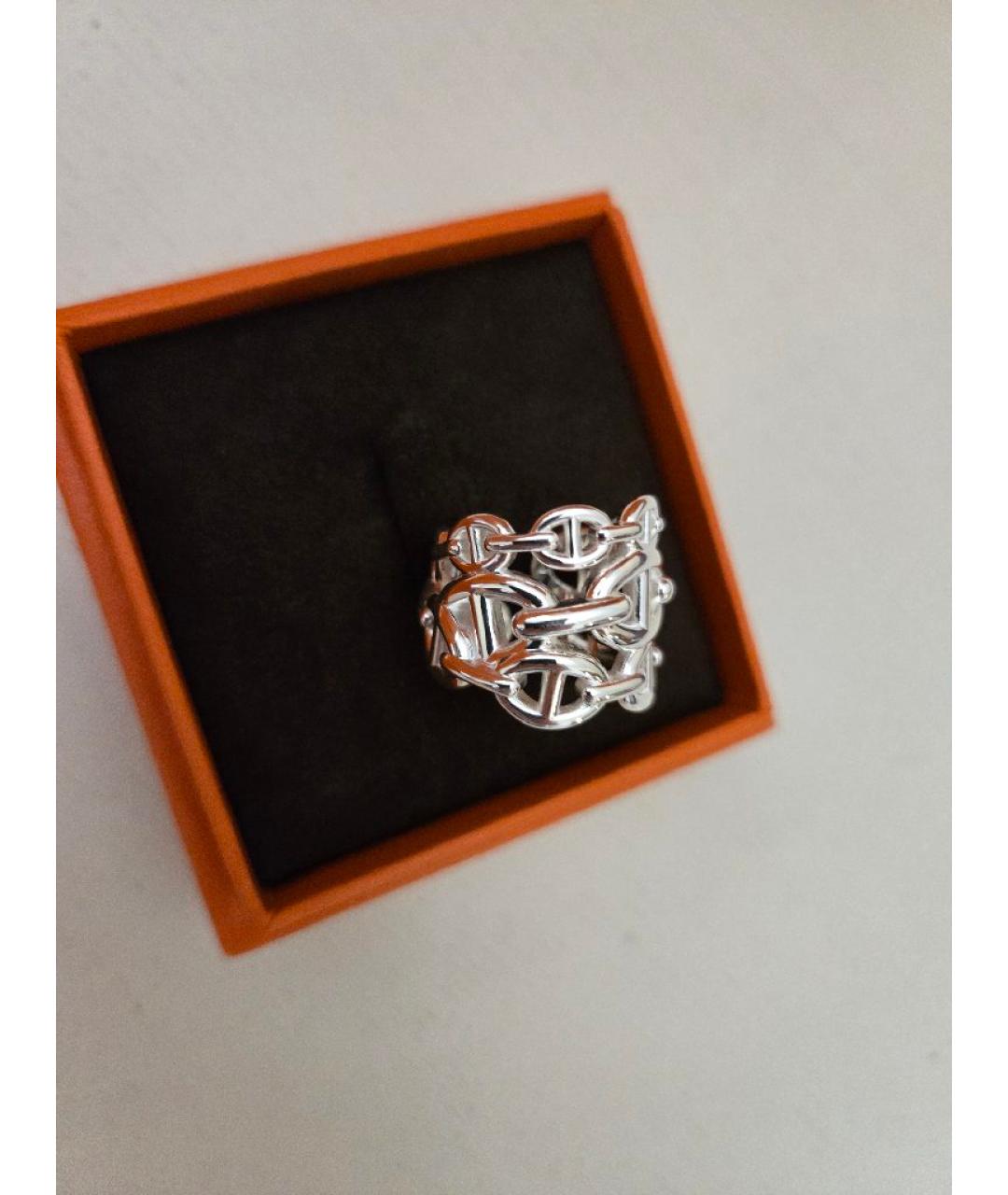 HERMES Серебряное серебряное кольцо, фото 4