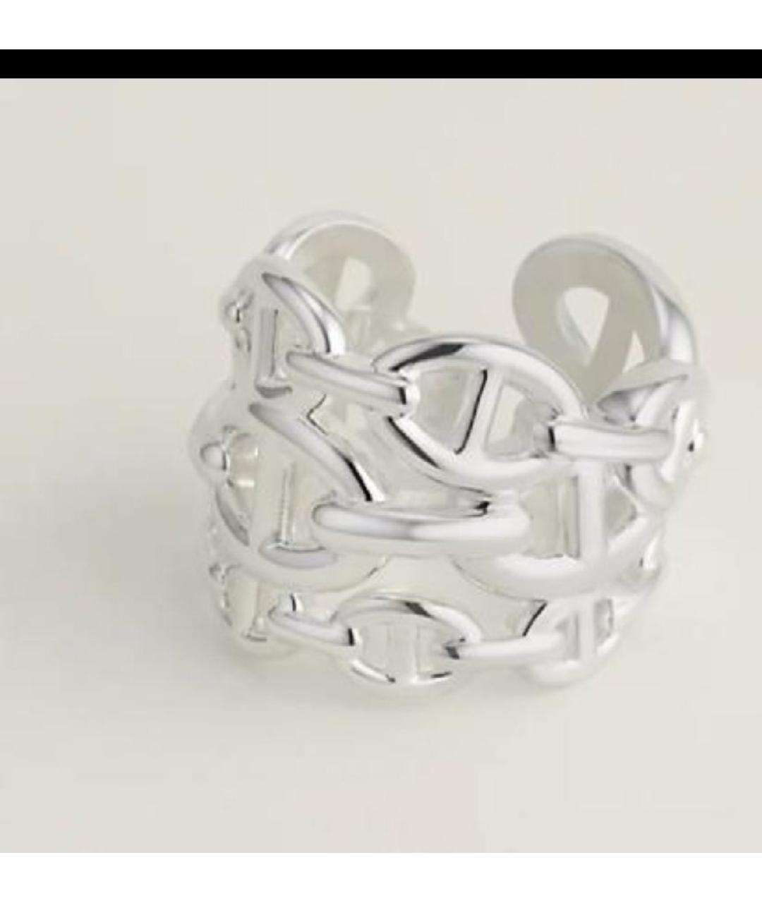 HERMES Серебряное серебряное кольцо, фото 8