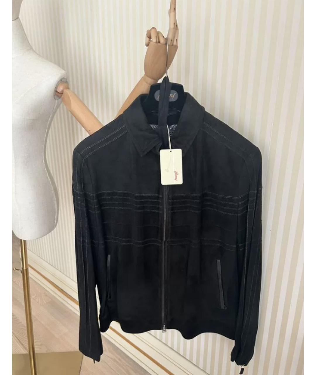 BRIONI Черная замшевая куртка, фото 9