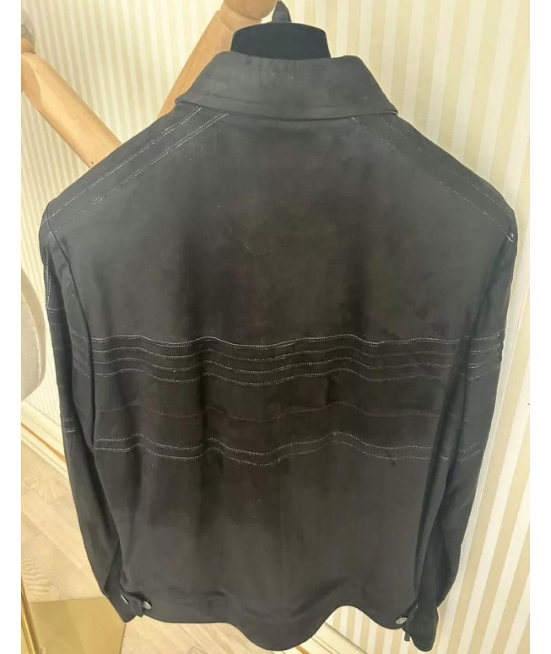 BRIONI Черная замшевая куртка, фото 3