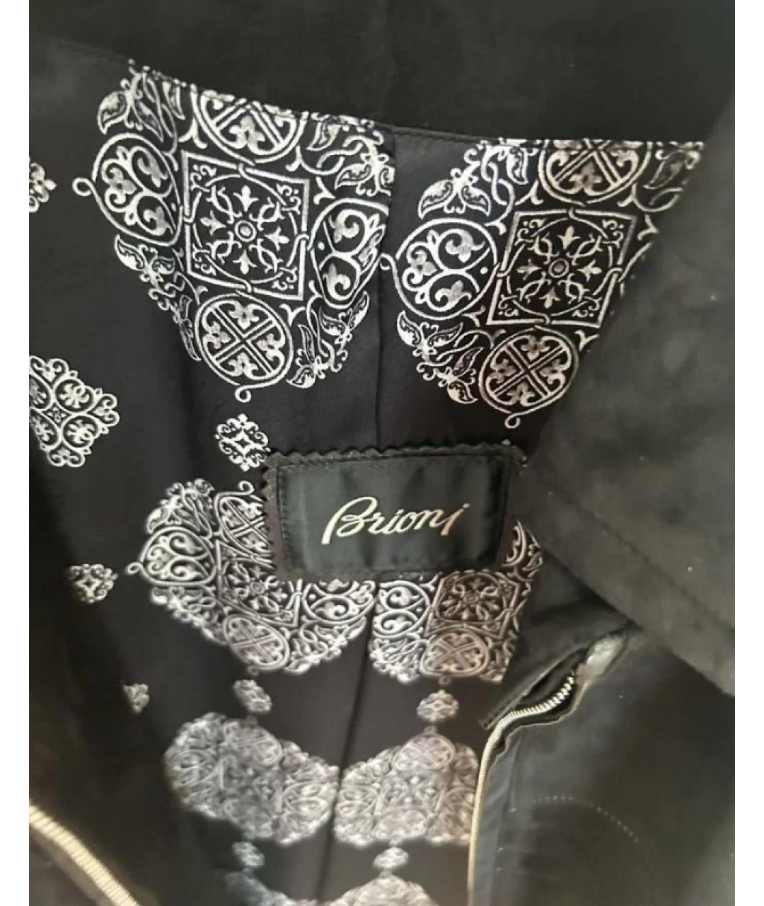 BRIONI Черная замшевая куртка, фото 5