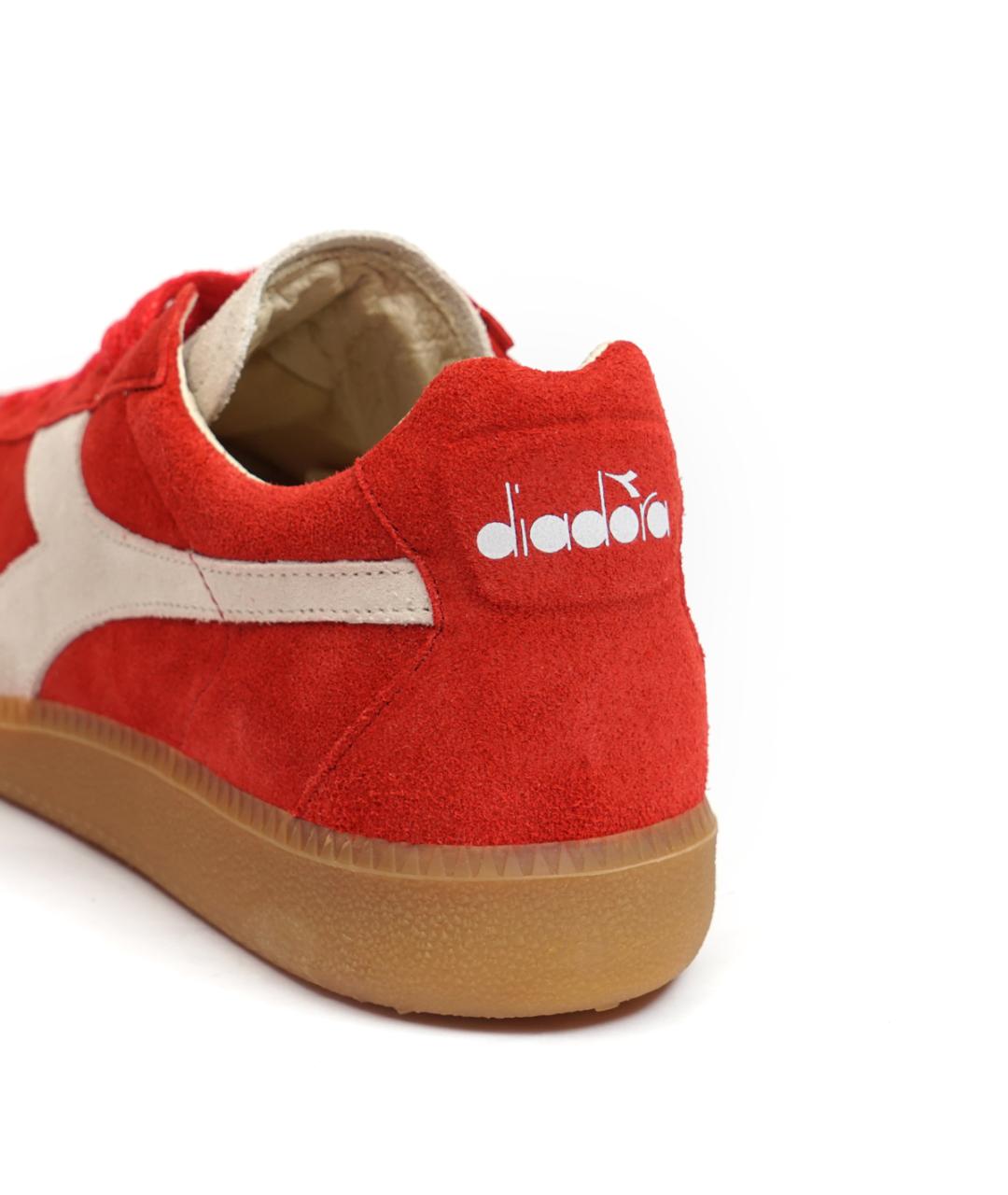 DIADORA HERITAGE Красные замшевые низкие кроссовки / кеды, фото 5