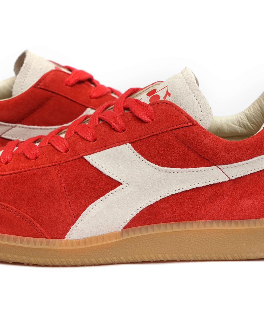 DIADORA HERITAGE Красные замшевые низкие кроссовки / кеды, фото 6