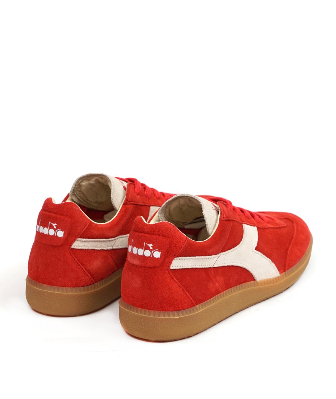 DIADORA HERITAGE Красные замшевые низкие кроссовки / кеды, фото 3