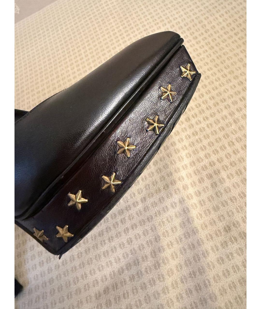 SAINT LAURENT Черные кожаные туфли, фото 6
