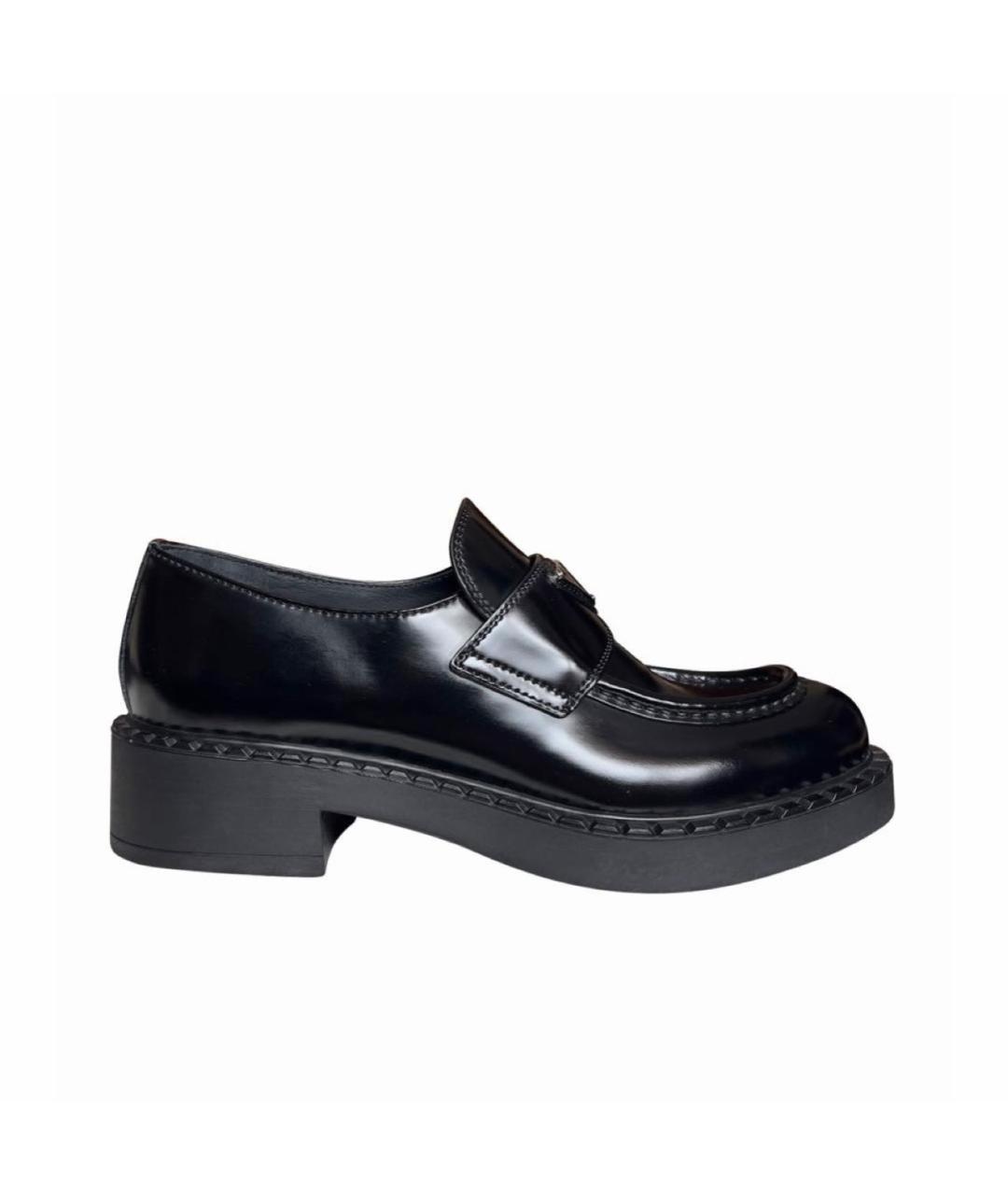 PRADA Черные кожаные лоферы, фото 9