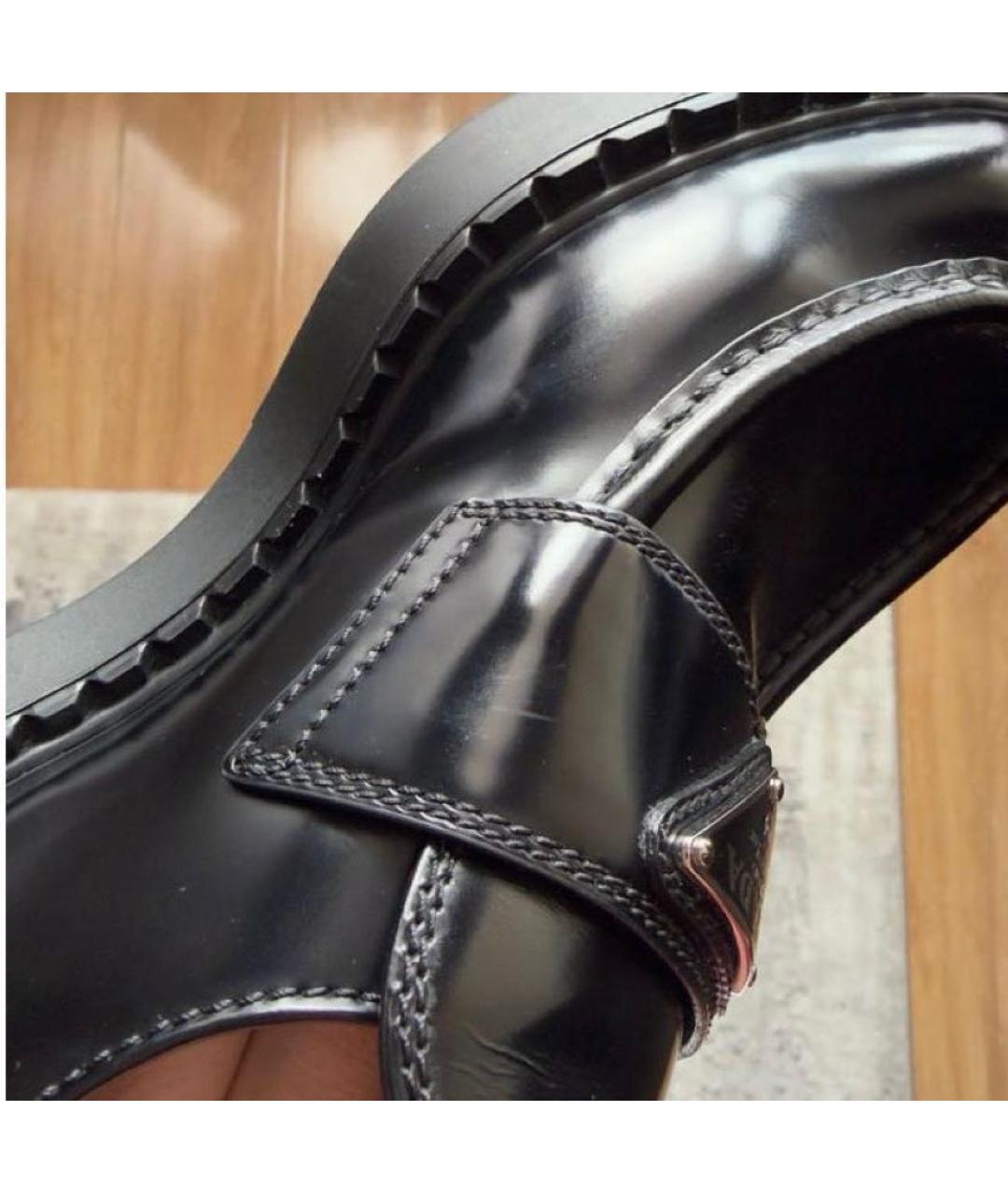PRADA Черные кожаные лоферы, фото 6