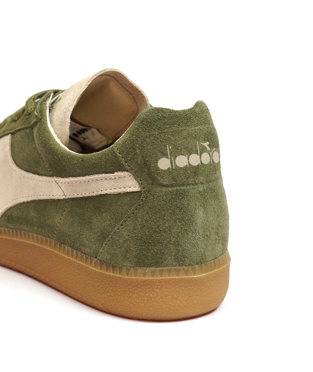 DIADORA HERITAGE Хаки замшевые низкие кроссовки / кеды, фото 5
