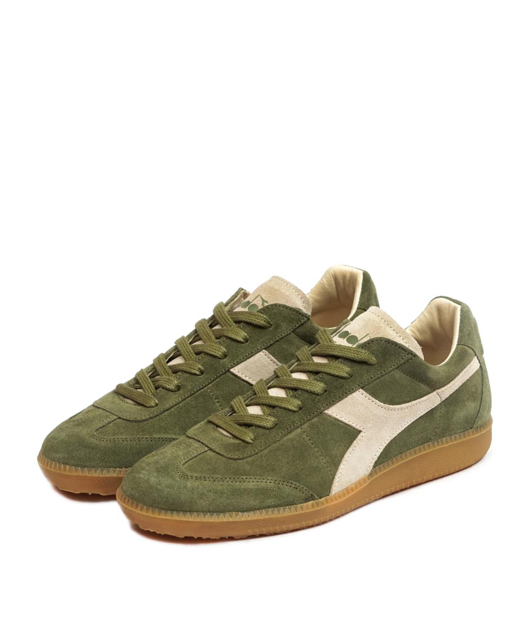 DIADORA HERITAGE Хаки замшевые низкие кроссовки / кеды, фото 2