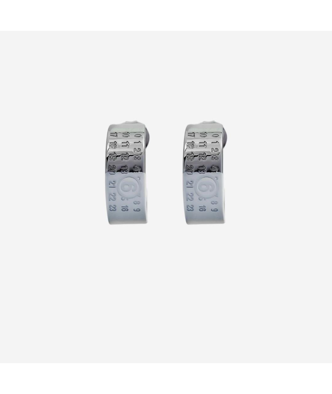 MAISON MARGIELA Серебряные металлические серьги, фото 6