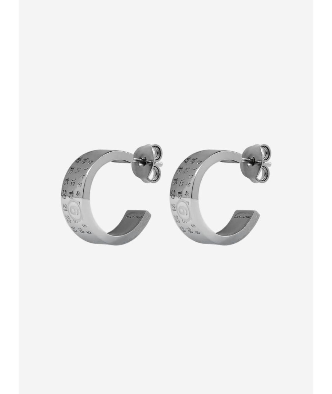 MAISON MARGIELA Серебряные металлические серьги, фото 3