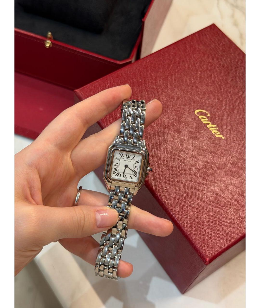 CARTIER Серебряные часы, фото 4